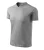 V-neck póló unisex sötétszürke melírozott L