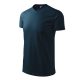 Heavy V-neck póló unisex tengerészkék XL