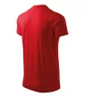 Heavy V-neck póló unisex piros XL