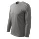 Long Sleeve póló unisex sötétszürke melírozott 3XL