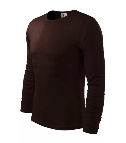Fit-T LS póló férfi kávé XL