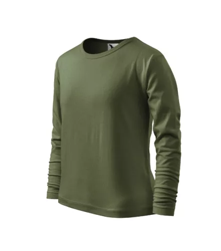 Fit-T LS póló gyerek khaki 122 cm/6 éves