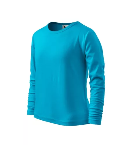 Fit-T LS póló gyerek türkiz 146 cm/10 éves