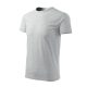 Basic póló férfi világosszürke melírozott 2XL