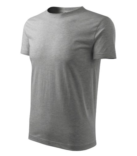 Classic New póló férfi sötétszürke melírozott 2XL