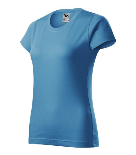 Basic póló női azúrkék 2XL