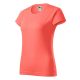 Basic póló női coral XS