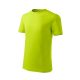 Classic New póló gyerek lime 122 cm/6 éves