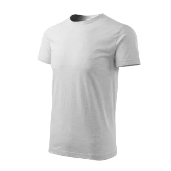 Heavy New póló unisex világosszürke melírozott XS