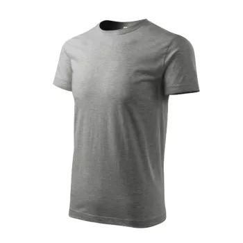 Heavy New póló unisex sötétszürke melírozott XS