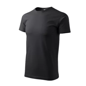 Heavy New póló unisex ébenszürke M