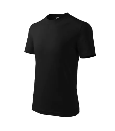 Basic póló gyerek fekete 158 cm/12 éves