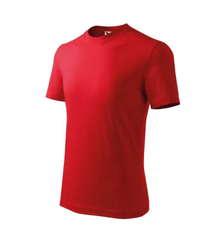 Basic póló gyerek piros 134 cm/8 éves