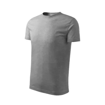   Basic póló gyerek sötétszürke melírozott 158 cm/12 éves