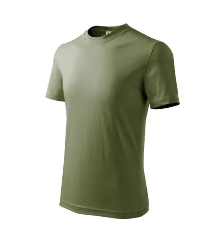 Basic póló gyerek világos khaki 110 cm/4 éves