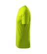 Basic póló gyerek lime 122 cm/6 éves