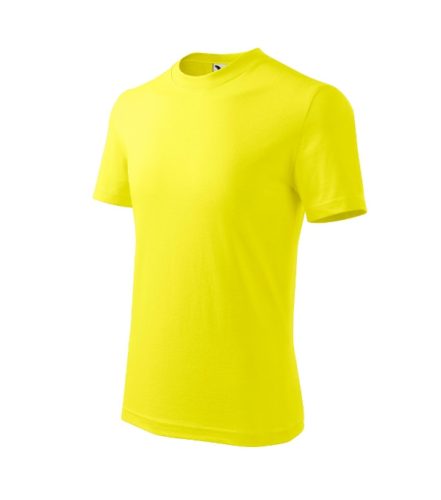 Basic póló gyerek citrom 110 cm/4 éves