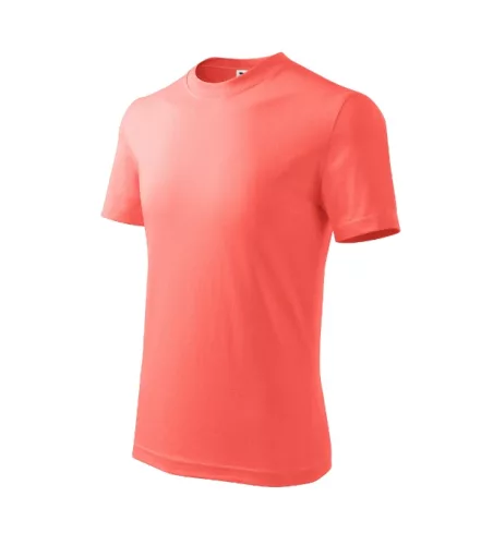 Basic póló gyerek coral 110 cm/4 éves