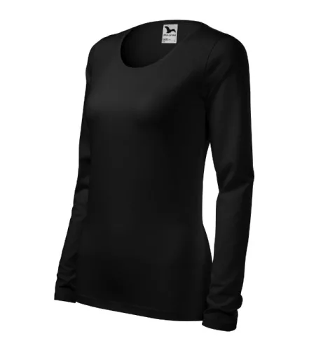 Slim póló női fekete 2XL