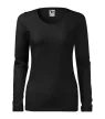 Slim póló női fekete 3XL