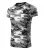 Camouflage póló unisex szürke terepszín XS
