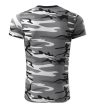 Camouflage póló unisex szürke terepszín M