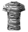Camouflage póló unisex szürke terepszín XL