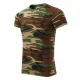 Camouflage póló unisex barna terepszín M
