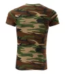Camouflage póló unisex barna terepszín XL