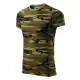 Camouflage póló unisex zöld terepszín S