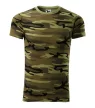 Camouflage póló unisex zöld terepszín S