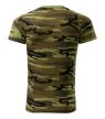 Camouflage póló unisex zöld terepszín XL