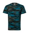 Camouflage póló unisex camouflage petrol S