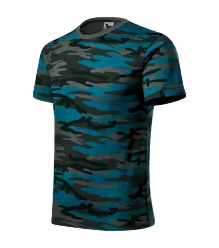 Camouflage póló unisex camouflage petrol 2XL