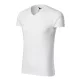 Slim Fit V-neck póló férfi fehér XL