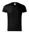 Slim Fit V-neck póló férfi fekete S