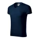 Slim Fit V-neck póló férfi tengerészkék 2XL