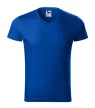 Slim Fit V-neck póló férfi királykék S