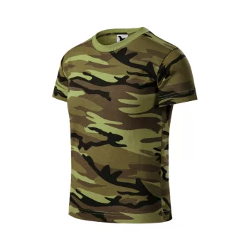 Camouflage póló gyerek zöld terepszín 110 cm/4 éves