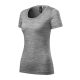 Merino Rise póló női sötétszürke melírozott 2XL