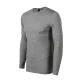 Merino Rise LS póló férfi sötétszürke melírozott S