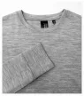 Merino Rise LS póló férfi sötétszürke melírozott M