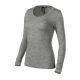 Merino Rise LS póló női sötétszürke melírozott XL