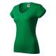 Fit V-neck póló női fűzöld XS