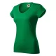 Fit V-neck póló női fűzöld XS