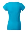 Fit V-neck póló női türkiz 2XL