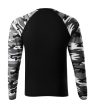 Camouflage LS póló unisex szürke terepszín XS