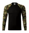 Camouflage LS póló unisex barna terepszín S