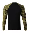 Camouflage LS póló unisex zöld terepszín XS