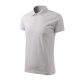Single J. galléros póló férfi világosszürke melírozott 2XL